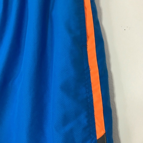 Nike Men's Blue and Orange Athletic Swim Trunks Board Shorts Beach Vacation Lg - Picture 6 of 11
